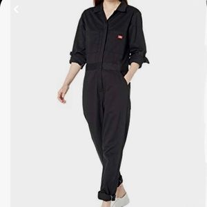 Dickies Black Button Front Coverall